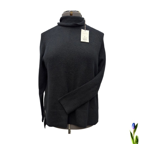 a new day Sweaters - A New Day Black Mock Turtleneck Tunic Sweater